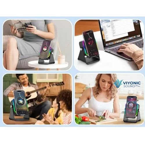 SoundStand Pro™ | Induction 5 - in - 1 Wireless Speaker, Phone Stand & Charger. One Device. Zero Clutter. - VIYONIC™